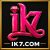 IK7 Game logo with a modern 3D design and stylish gaming-inspired branding